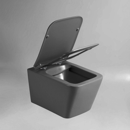 Подвесной унитаз безободковый Vincea Q-Line VT1-12MA с сиденьем фото