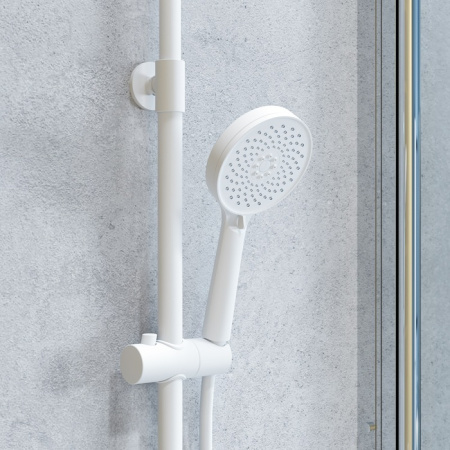 Душевая система Iddis Shelfy SHEWTBTi06 белая матовая фото