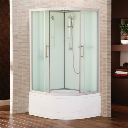 Душевая кабина Esbano ESKB100CRB (со стеклянной крышей) 100х100 фото