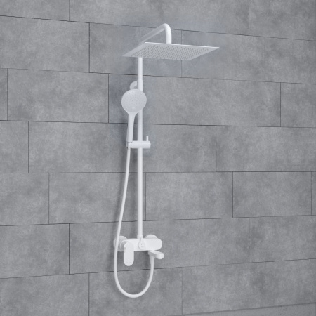 Душевая система (стойка) WasserKRAFT A185.163.155.WM белая матовая фото