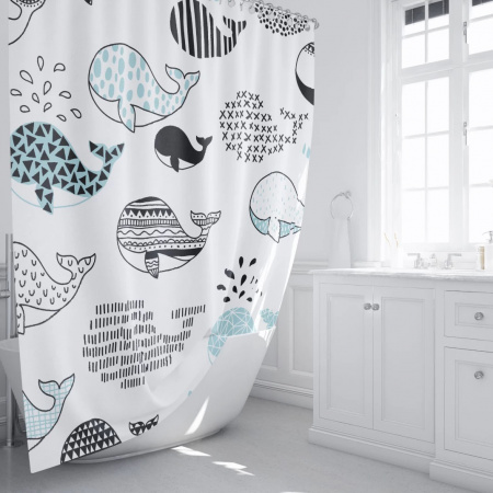 Текстильная шторка для ванны Fixsen Design Flux FX-2511 фото