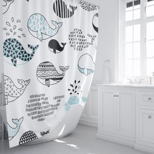 Текстильная шторка для ванны Fixsen Design Flux FX-2511 фото