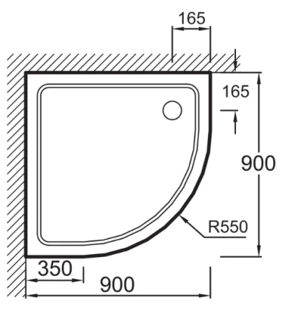 Поддон для душа Jacob Delafon Flight E62444-00 90х90 фото