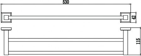 Полотенцедержатель Savol 95 S-509548 50 см фото