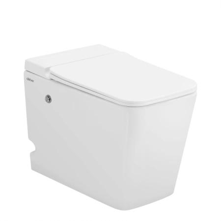 Унитаз приставной с импульсным смывом Abber Rechteck AC1213P с сиденьем микролифт фото