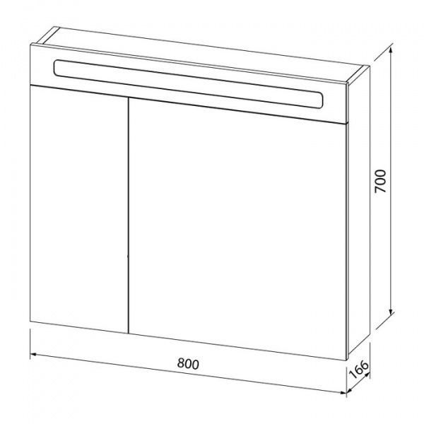 Зеркало-шкаф Iddis Mirro 90 см MIR80N2i99 фото