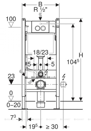 Унитаз с инсталляцией Geberit Kolo New Eco 458.122.NE.1 фото