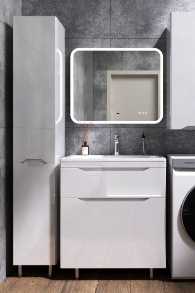 Тумба под раковину Style Line Марелла 70 Люкс Plus СС-00002399 белый глянец антискрейтч фото