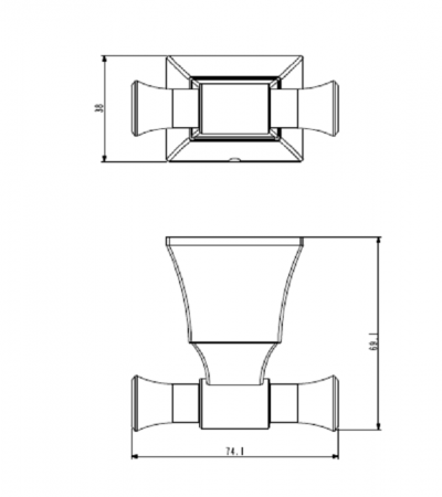 Крючок для ванной двойной Art&Max Genova AM-M-013-CR фото
