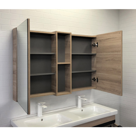 Зеркало-шкаф Comforty Дуэт 50 00-00009923 дуб натуральный фото