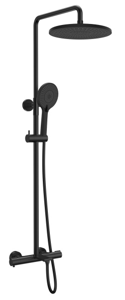 Душевая система с термостатом Kaiser Serio 05382-9 черная матовая фото