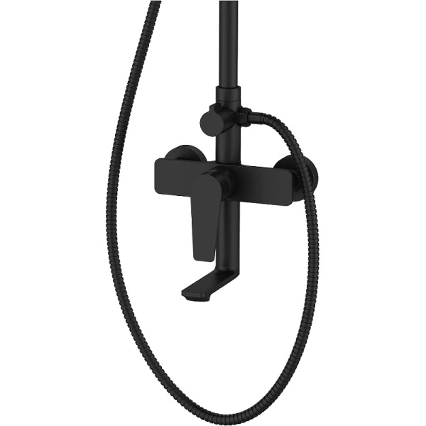 Душевая система Agger Brilliant A0394444 Черная матовая фото