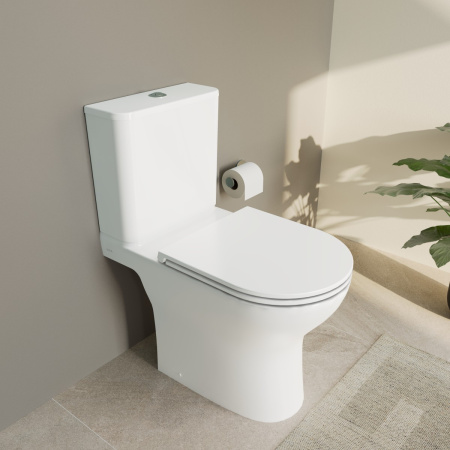 Унитаз напольный со смывом торнадо VitrA M50 9889B003-7200 сиденьем фото