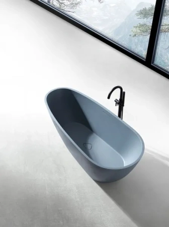 Ванна из искусственого камня Abber Dortmund AM9911G 170x75 серая фото