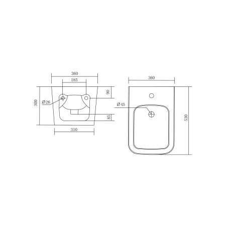 Биде подвесное Aquatek Либра AQ0506-00 фото