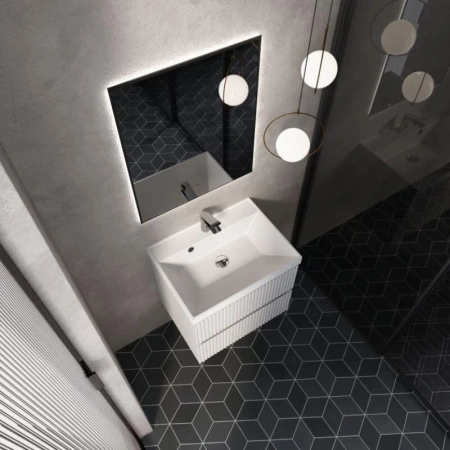 Тумба под раковину Aquame S1 AQM900160WH 60 см, белая фото