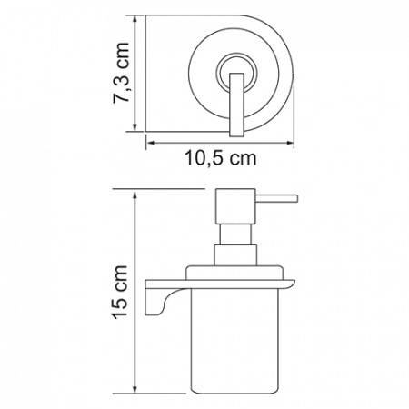 Дозатор для жидкого мыла WasserKRAFT Kammel К-8399 фото