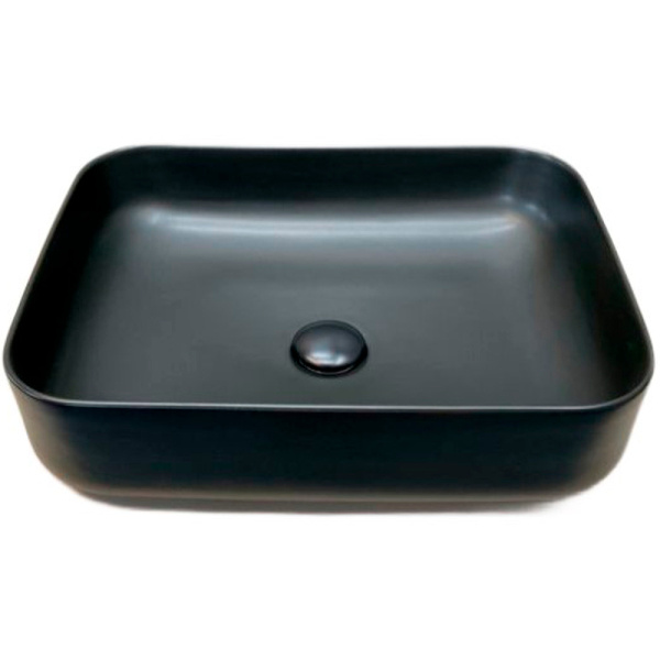 Накладная раковина Comforty T-Y9378MB 00-00000122 50x39 черная матовая фото
