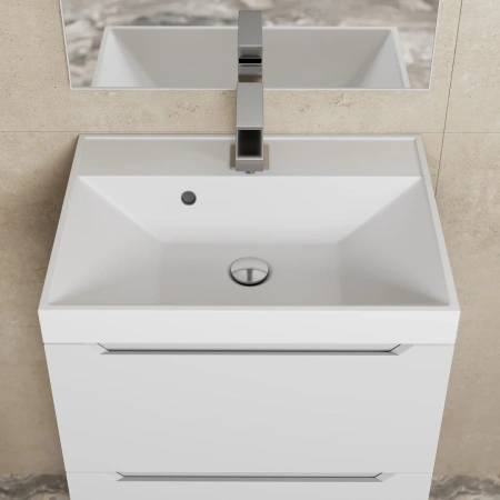 Тумба под раковину Uperwood Tanos 50 2191020000 белая матовая фото