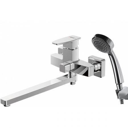 Смеситель для ванны с душем Bravat Riffle F672106C-LB фото