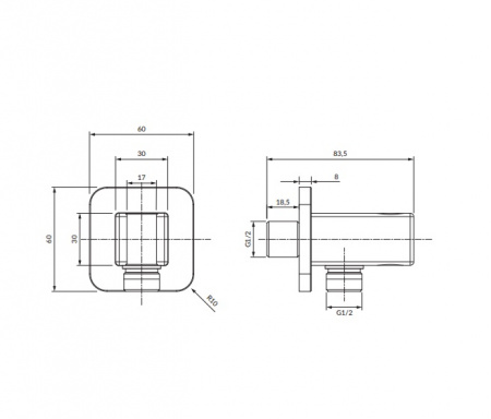 Держатель ручного душа Omnires 8815BL черный фото