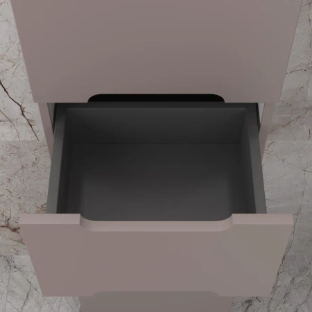 Шкаф-пенал напольный Style Line Матис 36 ЛС-00002391 тауп темный фото