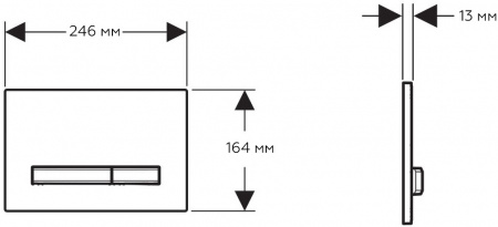 Клавиша смыва Geberit Sigma 50 115.672.DW.2 черный/латунь фото