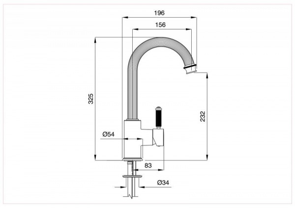 Смеситель для раковины Cezares Aphrodite APHRODITE-LS2-03/24-Bi фото