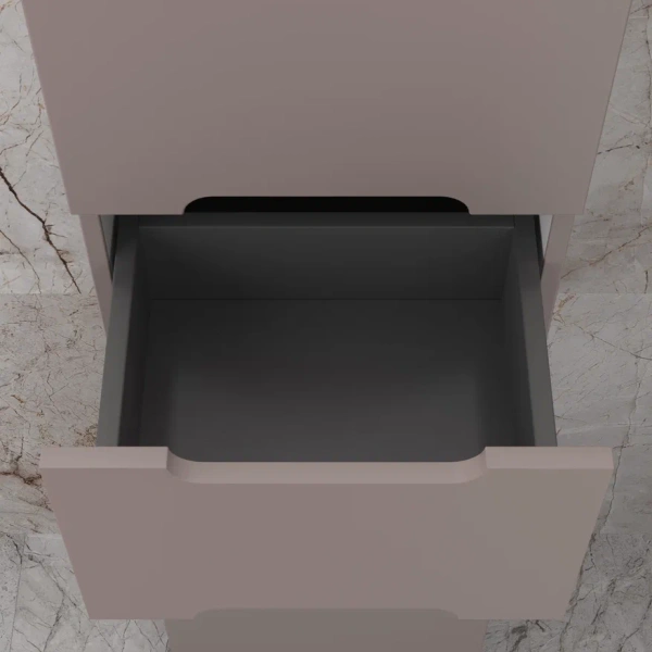 Шкаф-пенал напольный Style Line Матис 36 ЛС-00002391 тауп темный фото