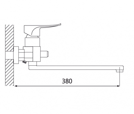 Смеситель для ванны с душем Oute T80-T99 T9923 фото