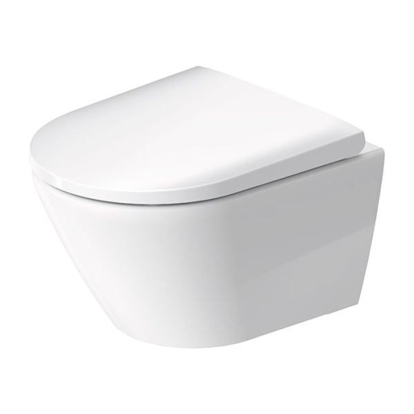 Подвесной унитаз безободковый Duravit D-Neo 45880900A1 с сиденьем фото