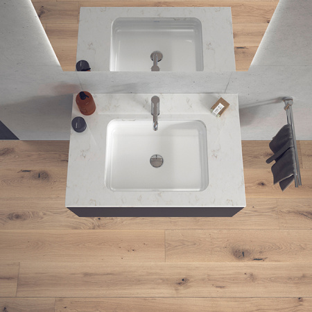 Раковина встраиваемая снизу Duravit D-Code 0457480000 48x34 фото