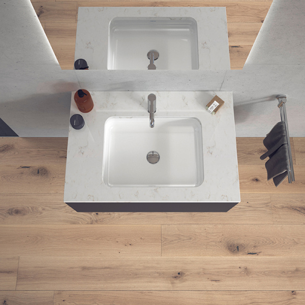 Раковина встраиваемая снизу Duravit D-Code 0457480000 48x34 фото
