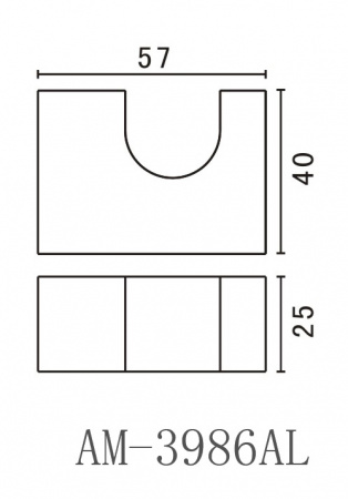 Крючок для ванной одинарный Art&Max Platino AM-E-3986AL хром фото