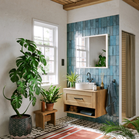 Зеркало с подсветкой и обогревом Aqwella Vision 100 VIS0210AH 100x70 фото