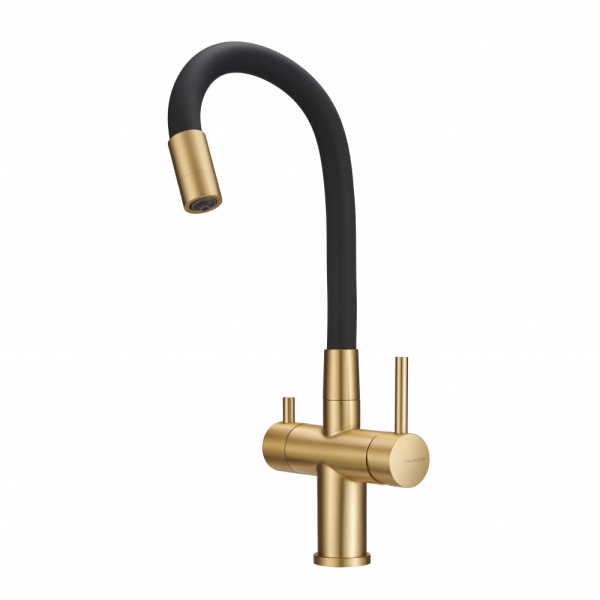 Смеситель для кухни под фильтр Milacio Ultra Naron MCU.560.GDB брашированное золото фото