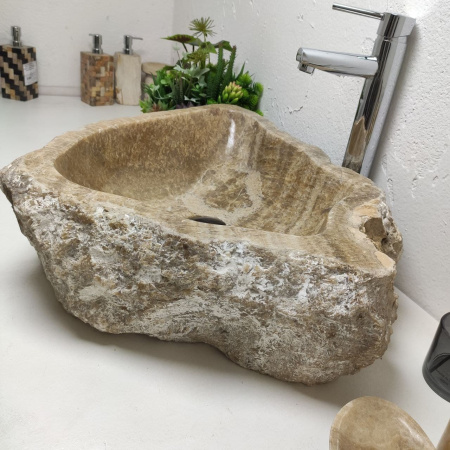 Накладная раковина из оникса Erozy Sunset EO-01310 (66*49*16) фото