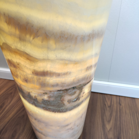 Раковина напольная из оникса Yellow ON-01343 (45*45*90) фото