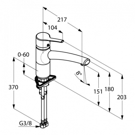 Смеситель для кухни Kludi Tercio 335740575 фото