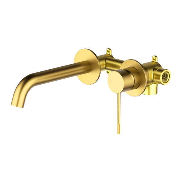 Настенный смеситель для раковины Timo Saona 2372/20SM Золото шлифованное фото