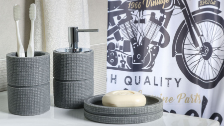 Стакан для зубных щеток Fixsen Nero FX-240-3 фото