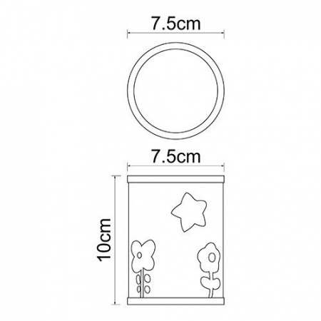 Стакан для зубных щеток WasserKRAFT Ammer K-6428 фото