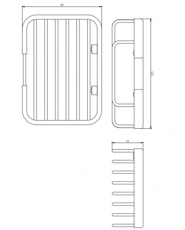 Полка-корзина Omnires Uni UN3624CR фото