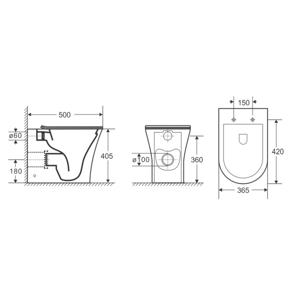 Унитаз приставной Cerutti SPA Adige F CT8907 с сиденьем фото