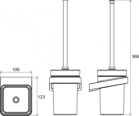 Ершик для унитаза Ravak 10° TD 410.00 X07P330 фото