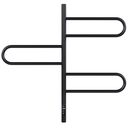 Электрический полотенцесушитель Vincea VTD-1R2CBE 44х80 черный, таймер фото