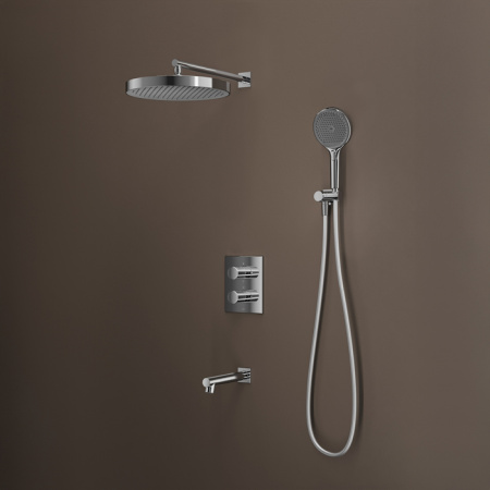 Душевая система скрытого монтажа с термостатом Iddis Duna DUNSBSTi68 хром фото