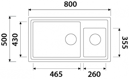 Мойка кухонная Kaiser KG2M-8050-W белый фото