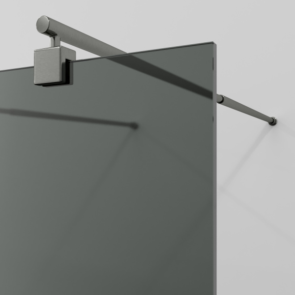 Душевая перегородка WasserKRAFT Vechte 60W46GR-TG тонированная, 110 см фото