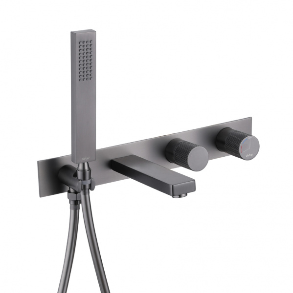 Встраиваемый смеситель для ванны Abber Rund AF8730NG никель фото